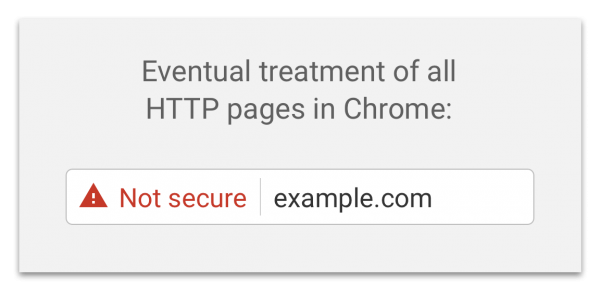 google chrome warning